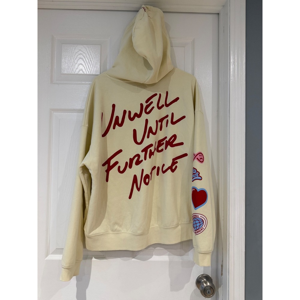 Unwell Alex Cooper Call Her Daddy Hoodie Cream Yellow Graphic Sweatshirt Podcast